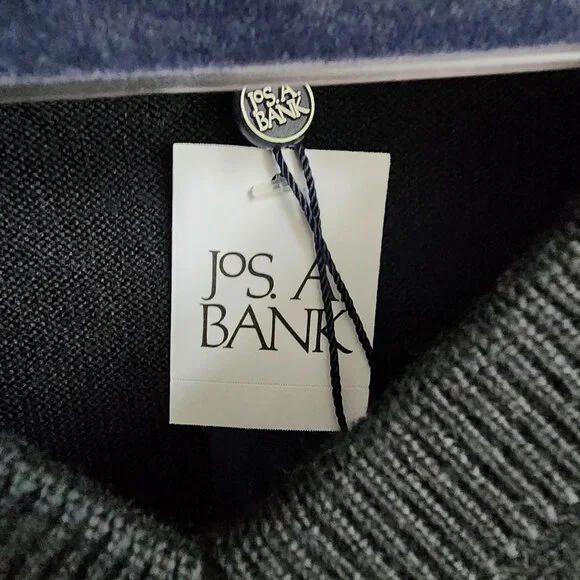 3xb Sweater Black Jos A Bank V Neck Merino Wool New Nwt Mens Tailored 3xl Size - Picture 5 of 16